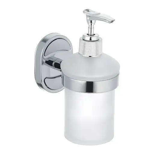 Дозатор для рідкого мила (скло) Zerix Z1627 ZX0526, Хром - фото 1