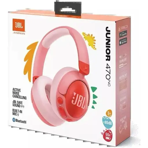 Наушники с микрофоном JBL Junior 470NC Pink (JBLJR470NCPIK) - фото 7