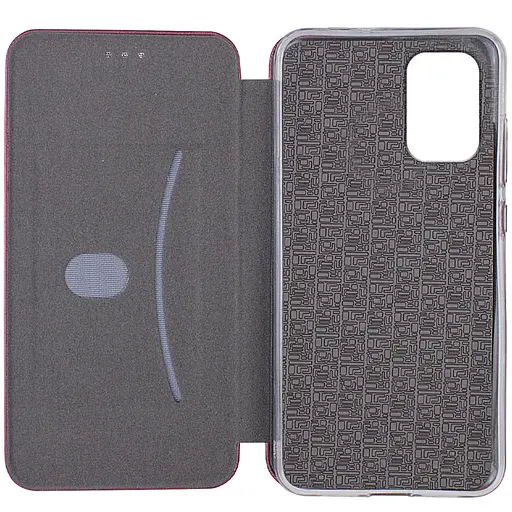 Кожаный чехол-книга Classy для Xiaomi Redmi Note 10/Note 10s/Poco M5s Бордовый - фото 3