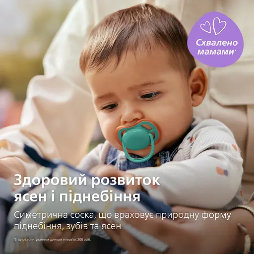 Пустушка Philips Avent Ultra Air 6-18 міс. 2 шт. блакитна з зеленим (SCF087/10) - фото 9
