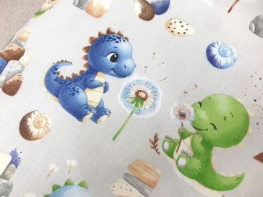 Простынь хлопковая Moontime в коляску "Дино разноцветное" - фото 3