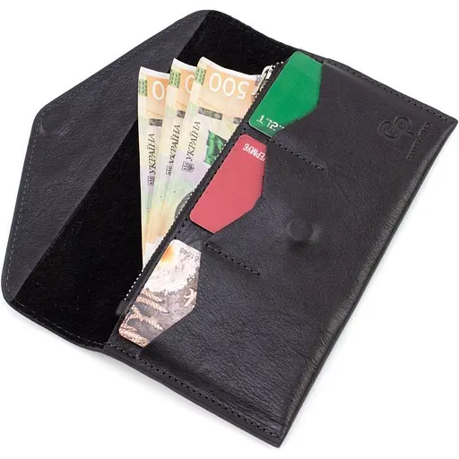 Кожаный кошелек Grande Pelle 20х10.5х0.5 см acs0032247 - фото 2