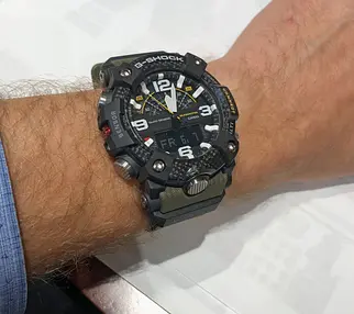 Стильные полимерные мужские наручные часы Casio оригинал Япония G-Shock GG-B100-1A3ER с полимерным ремешком - фото 4