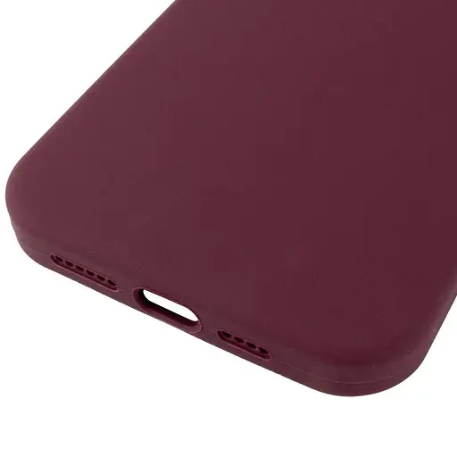 Чехол Silicone Case AA Logo with MagSafe для Apple iPhone 12 Pro Max 6.7 Бордовый/Plum - фото 5