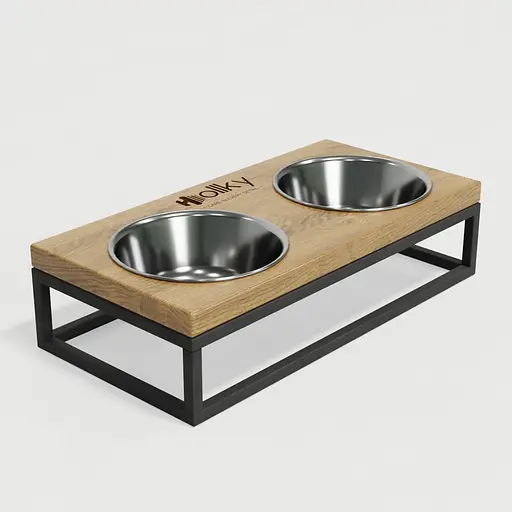 Hollky Base S — миски на підставці для маленьких собак та котів (2 × 0,45 л) - фото 6