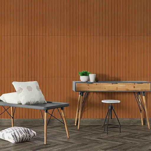 Покриття вінілове самоклеюче Wall Sticker 3D рейки 600х600х2.8мм SW-00003246 - фото 3