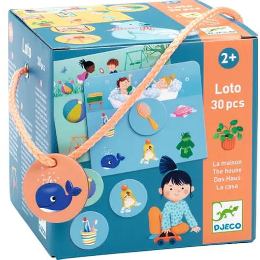 Настольная игра Djeco Детское лото Дом (Loto The House, 30 pcs) (DJ08192) - фото 1