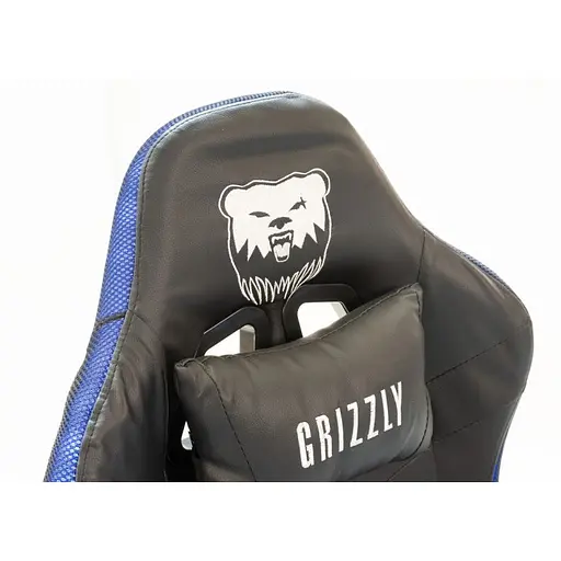 Геймерське крісло Grizzly з RGB LED підсвіткою 12 режимів чорне - фото 4
