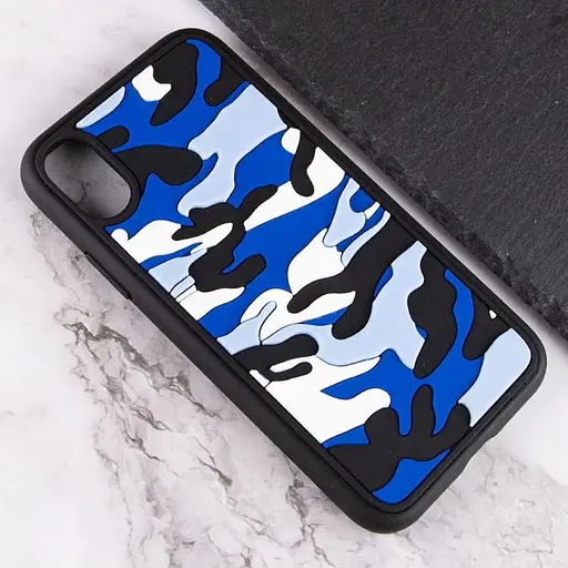 Чехол TPU+PC Army Collection для Apple iPhone XS Max 6.5 Синий - фото 3