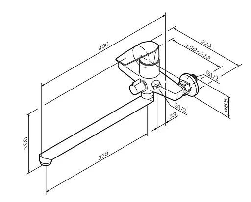 Змішувач для ванни та душу AM.PM Gem F90E90000 - фото 7