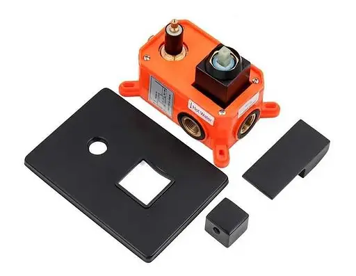 Душовий гарнітур Quyanre із прихованим монтажем Лійка 300х300 мм (Чорний) - фото 7