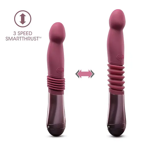 Вібратор Blush Temptasia Trixie 25.4 см бордовий - фото 6