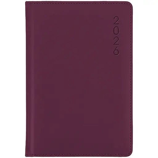 Дневник 2026 Classic Palermo сливовый 145 x 210 мм (8843-26-6-A)