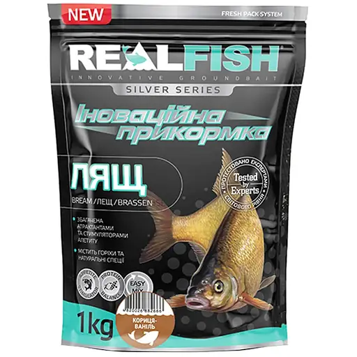 Прикормка Real Fish Silver Series Лящ Кориця-Ваніль 1кг