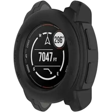 Чехол-бампер DK для Garmin Instinct E 40mm Силикон Outlines (black)