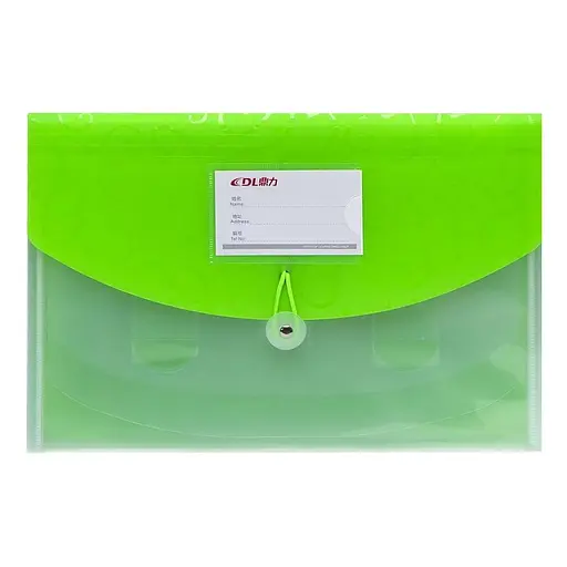 Папка на резинці А4 DL5226 4 відділення Зелений