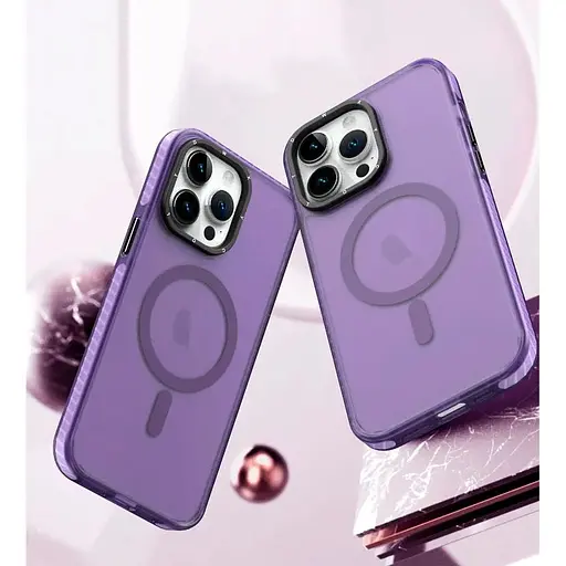 Чехол-накладка DK для Apple iPhone 12 Pro Max MagSafe Composite Matte (deep purple) - фото 10