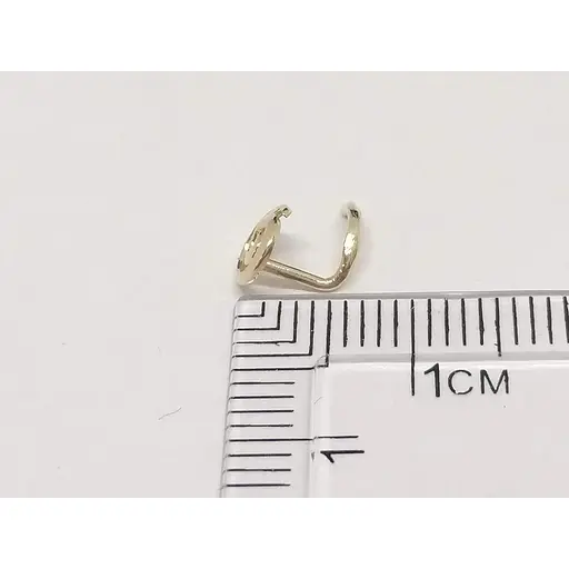 Золота сережка-пірсинг Dear в ніс Dear. 1028 - фото 4