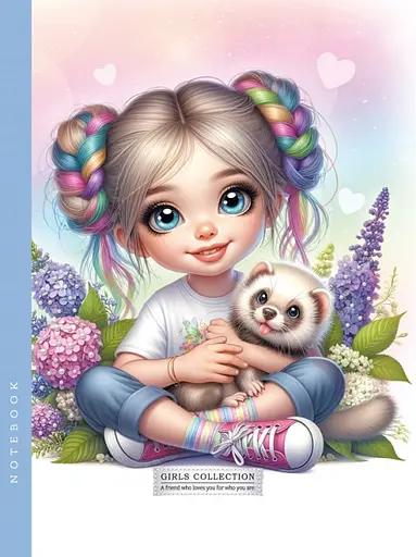 Блокнот, 60 г, інтегральний, 143x200 мм, 64 аркуші, клітинка, матова ламінація, дизайн 24368