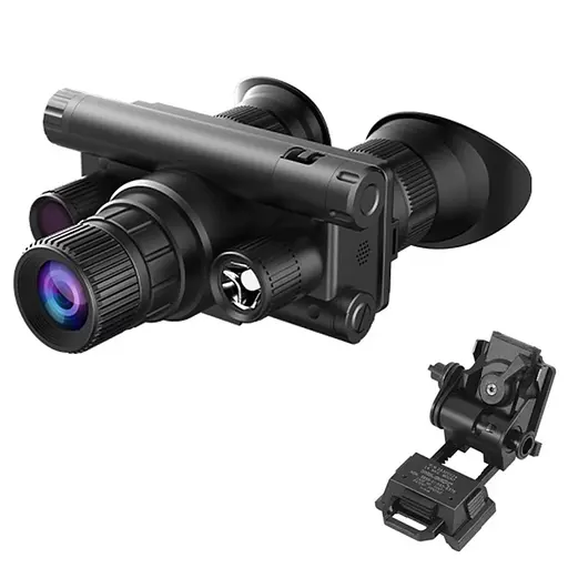 Комплект очки ночного видения ННВ Nectronix Z9157 + черное металлическое крепление на шлем Wilcox L4G24 (101171-981)