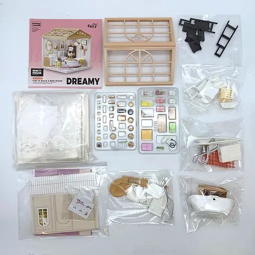 Конструктор-румбокс Mini House серии Интерьер - Ванная комната (8009) - фото 6