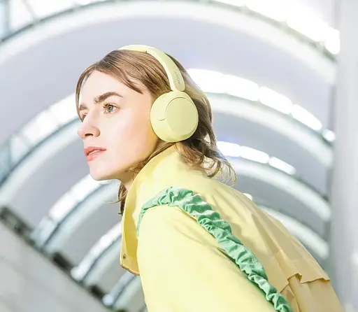 Sony Навушники On-ear WH-CH520 BT 5.2, SBC, AAC, Wireless, Mic, Жовтий - фото 2