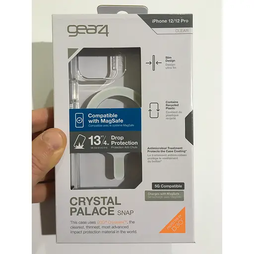 Чохол прозорий протиударний Gear4 Crystal Palace MagSafe для Apple iPhone 12 Pro (6.1") Clear - фото 5