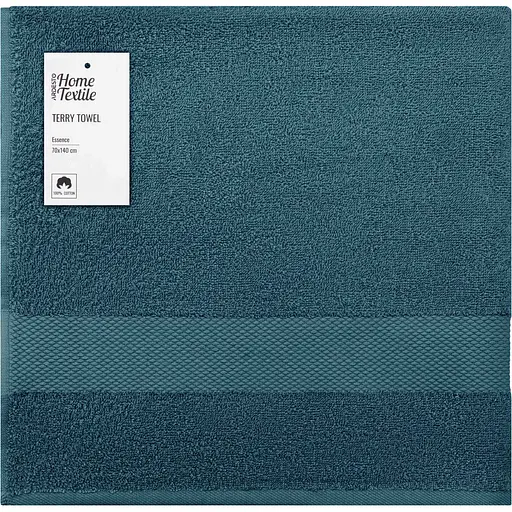Рушник махровий Ardesto Essence 70х140 см 100% бавовна смарагдовий (ART2270EM)  - фото 1