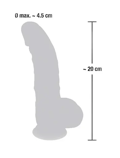 Фалоімітатор Orion Medical Silicone Dildo 20 см тілесний - фото 6