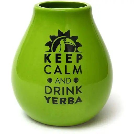 Калебас керамический Keep Calm Кофейный 350 мл - фото 2