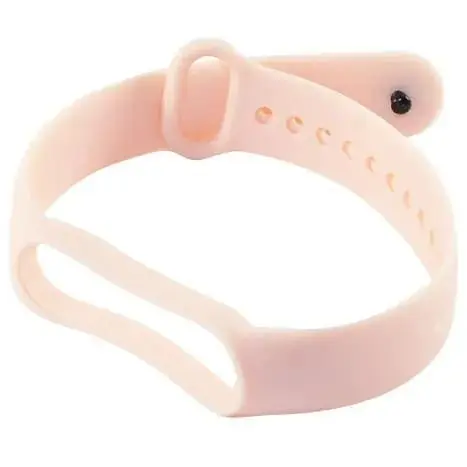 Ремешок для фитнес-браслета Xiaomi Mi Band 5/6/7, Original design, розовый Peach - фото 1