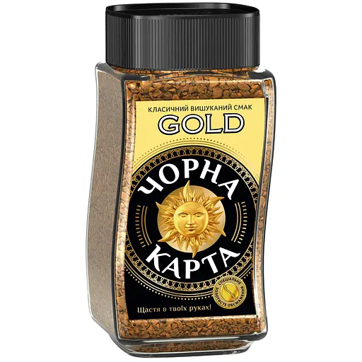 Кава розчинна Чорна Карта Gold с/б ТМ Чорна Карта 95 г (8718868866172)