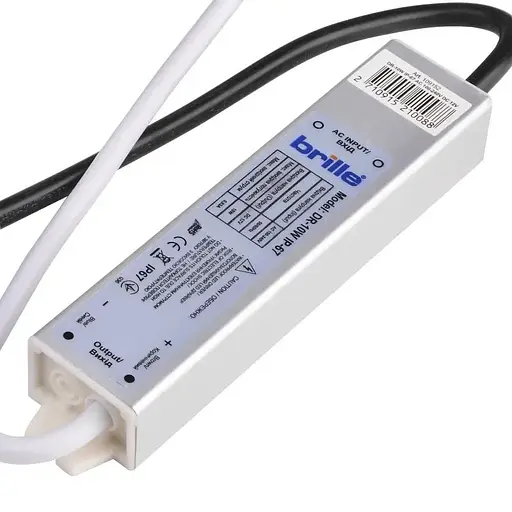 Блок питания Brille влагозащищенный LED DR-10W IP-67 AC 100-240V DC 12V