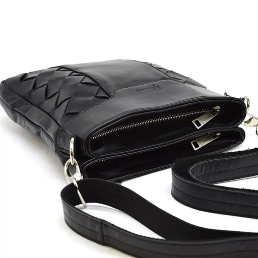 Кожаная мужская сумка через плечо TARWA 23х27х2,5 см nsa0001273 - фото 7