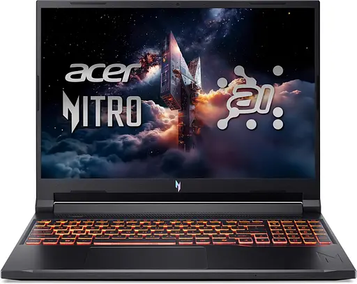 Ноутбук Acer 16 Nitro V 16 ANV16-42 WUXGA IPS/AMD R7-260/16GB/1TB/RTX 5070 8GB/Linux/Black (NH.U1FEU.003) - фото 1