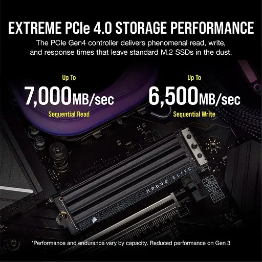 SSD накопичувач Corsair MP600 Elite 1 TB with Heatsink (CSSD-F1000GBMP600EHS) - фото 6