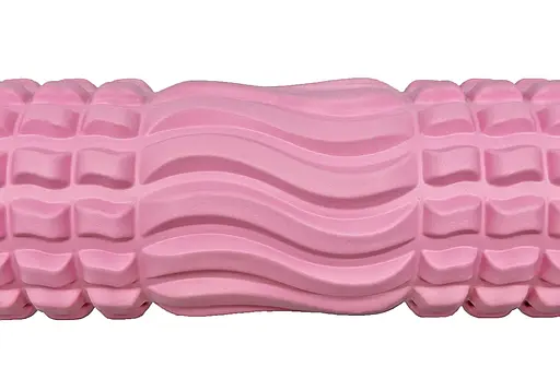 Массажный ролик EasyFit Wavyspines 33 см Розовый (EF-3701-P) - фото 2