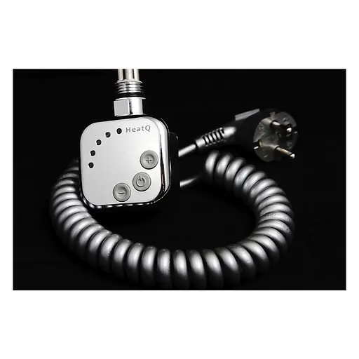 Електричний тен HeatQ HEC 600 Вт з кабелем колір хром (H600.CR.SC), Хром - фото 3