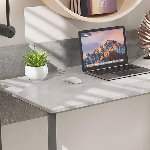 Стіл письмовий Скай Ferrum-decor 75x100x60 Сірий метал ДСП Бетон 32 мм (FRD-106656) - фото 3