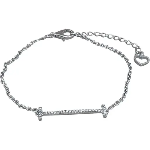 Серебряный браслет Агни Эрлифт с фианитами. 4152Р-CZ ЭРЛИФТ