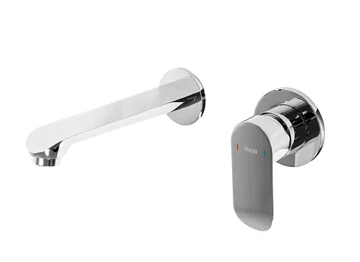 Змішувач для умивальника Rea Hyper+Box настінний хром REA-B2059 Хром - фото 3