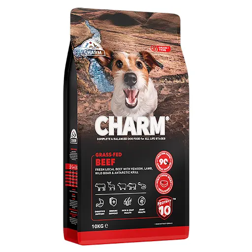 Сухой беззерновой холистик корм Charm Grass-Fed Beef для собак всех пород и возрастов, со свежей говядиной 10 кг (816551001317) - фото 1