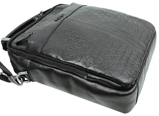 Кожаная мужская сумка, барсетка черная Mykhail Ikhtyar sum0028764 - фото 7