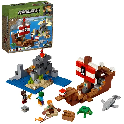 Конструктор Minecraft Пригоди на піратському кораблі на 386 деталей (11827) - фото 2