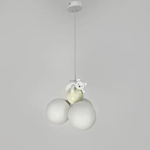 Підвісний світильник із ведмедиком та трьома плафонами | Арт. SGJ 13/3 | Line F - фото 10
