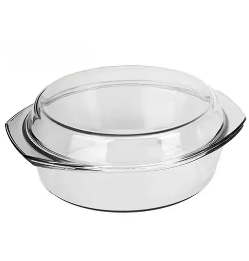 Кастрюля с крышкой из термостойкого стекла 1.0 л (MS-0082)