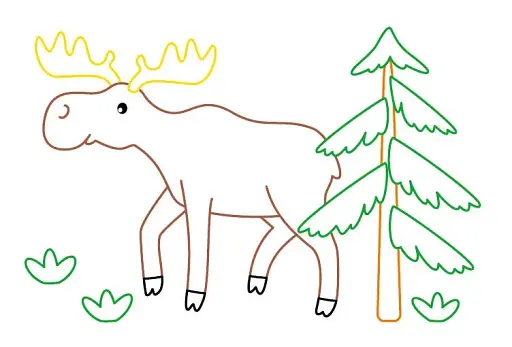 Розмальовка з підказкою. Кумедні звірята - фото 2