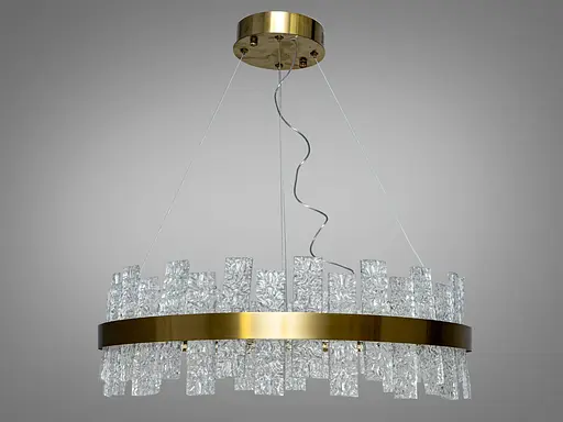 Оригинальная дизайнерская хрустальная светодиодная люстра в коридор - фото 4