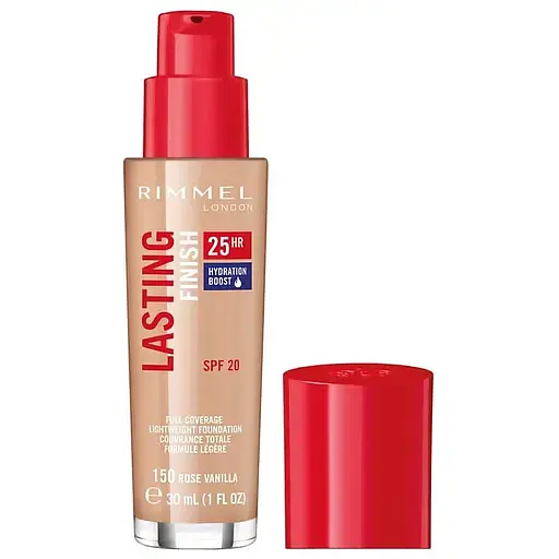 Тональная основа Rimmel Lasting Finish 25h тон 150 (Rose Vanilla) 30 мл - фото 2