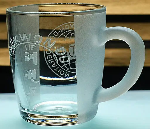 Чашка для чая 350мл Теквандо ITF з гравіюванням скляна кружка подарунок для спортсмена тренера - фото 6